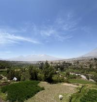 Zona periurbana en Arequipa, Perú