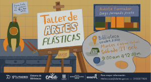 Taller gratuito de artes plásticas, Idartes & crea. 