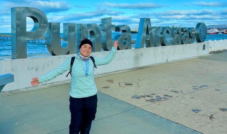 Joven estudiante de Utadeo en Punta Arenas, Chile