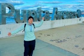 Valentina Garzón Joven estudiante de Utadeo en Punta Arenas, Chile