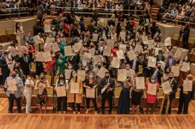 268 personas de las cuatro facultades recibieron su título de posgrado.