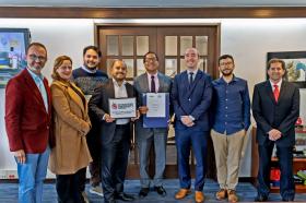 Representantes de Utadeo y de De Montfort University del Reino Unido